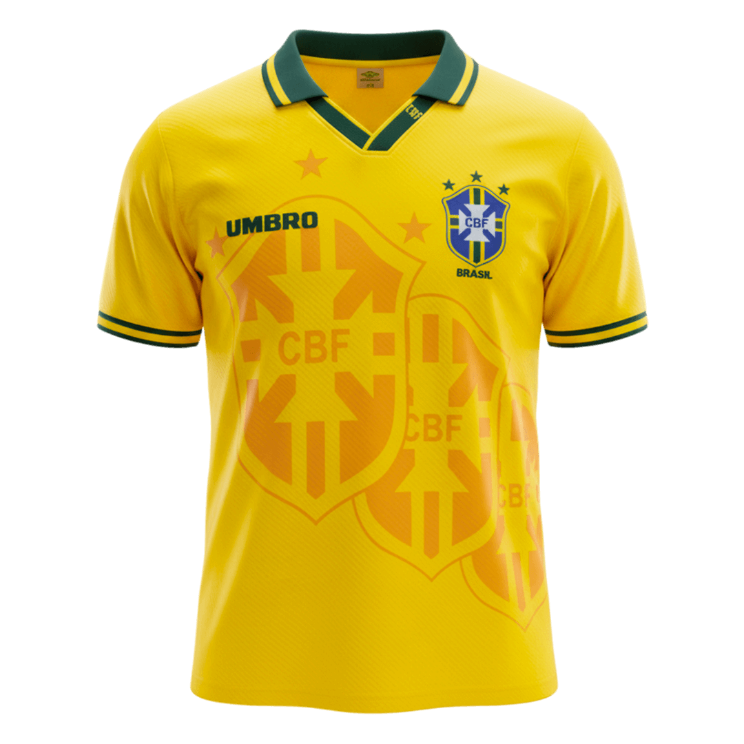 Retro 1994 Brazil Home Soccer Jersey