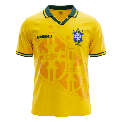Retro 1994 Brazil Home Soccer Jersey