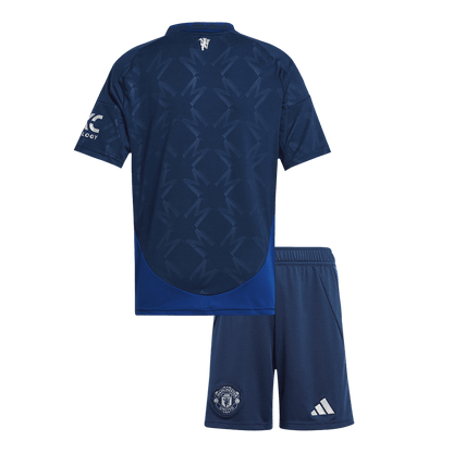 Kid's Manchester United Away Football Shirt Kit (Shirt+Shorts) 2024/25