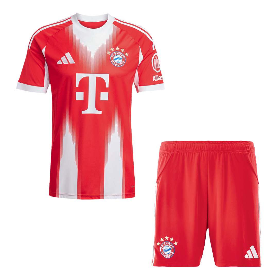Bayern Munich Home Soccer Jersey Kit(Jersey+Shorts) 2025/26 Red