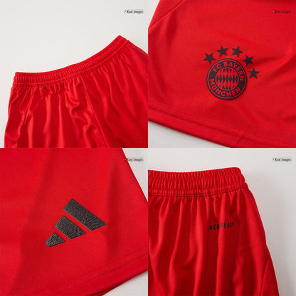Kid's Bayern Munich Home Soccer Jersey Kit(Jersey+Shorts) Red