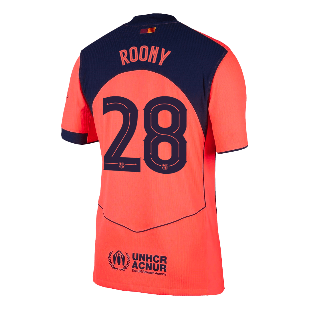 Authentic ROONY #28 Barcelona Third Away Soccer Jersey 2025/26