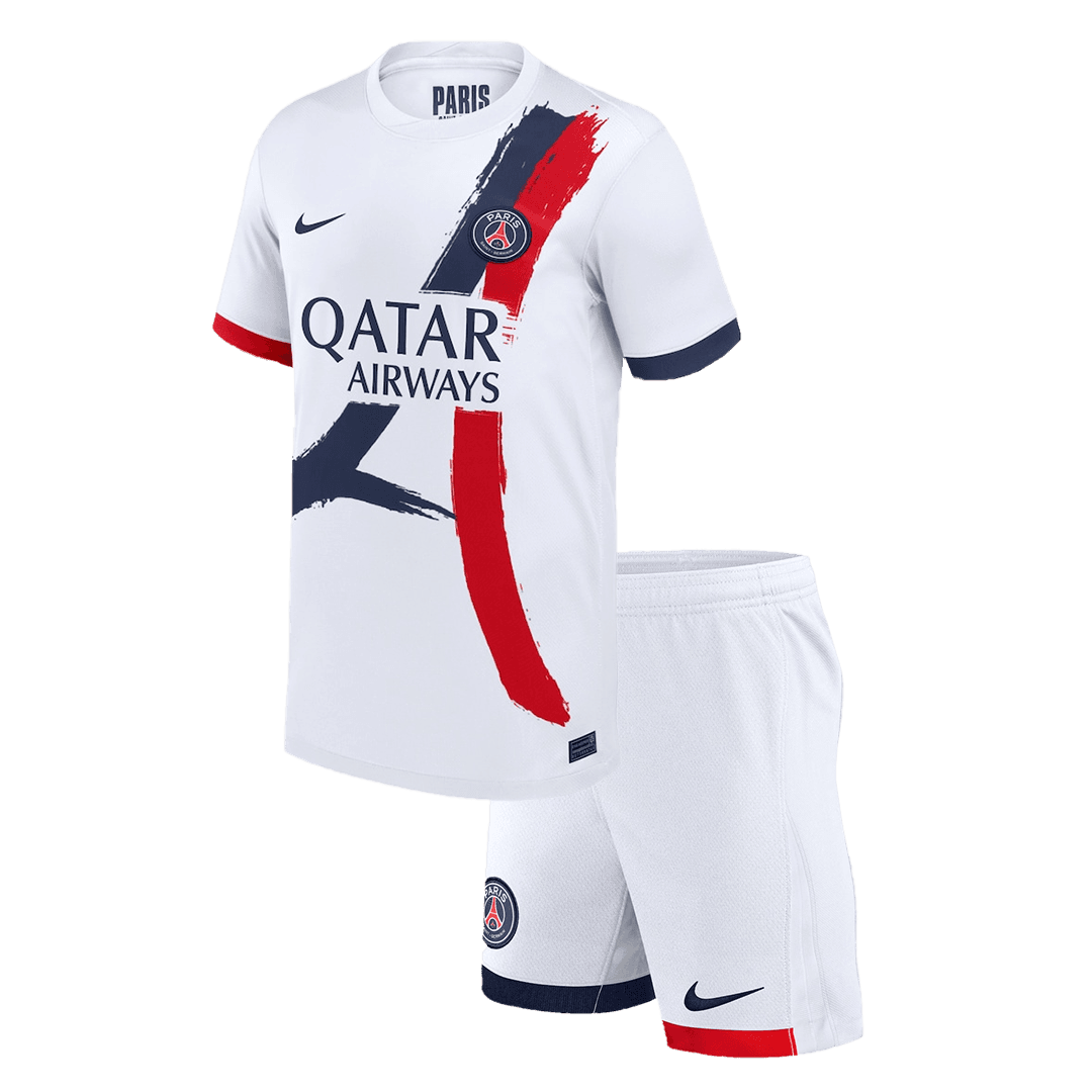 Kid's PSG Away Soccer Jersey Kit(Jersey+Shorts)