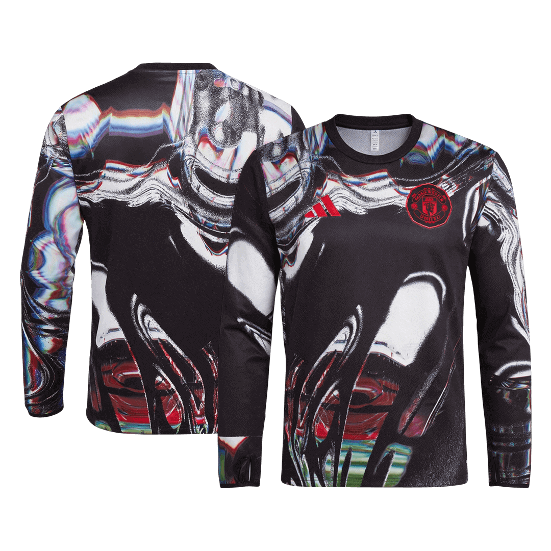 Manchester United Pre-Match Long Sleeve Soccer Jersey 2025/26