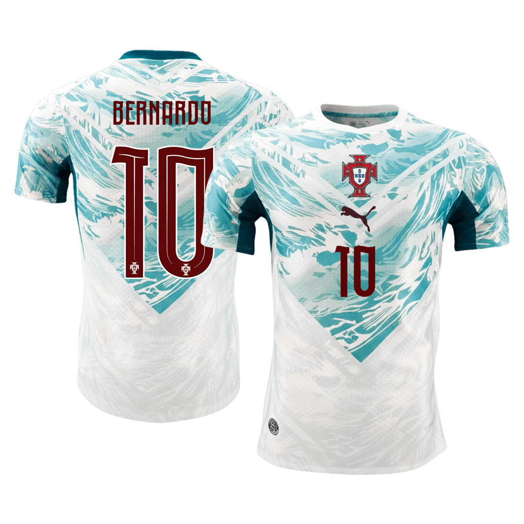Authentic BERNARDO #10 Portugal Away Football Shirt 2026