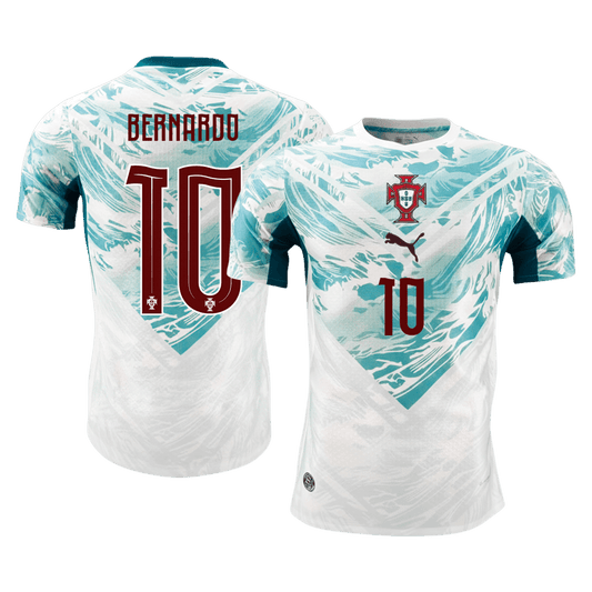 Authentic BERNARDO #10 Portugal Away Football Shirt 2026