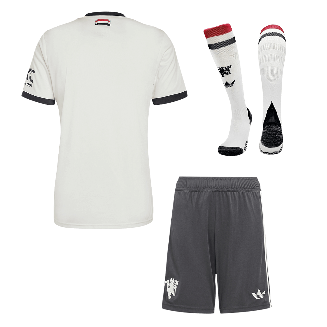 Manchester United Third Away Football Shirt Kit (Shirt+Shorts+Socks)