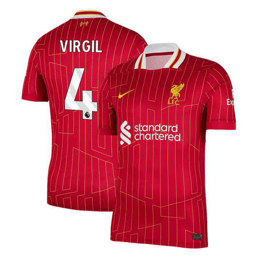 VIRGIL #4 Liverpool Home Football Shirt 2024/25