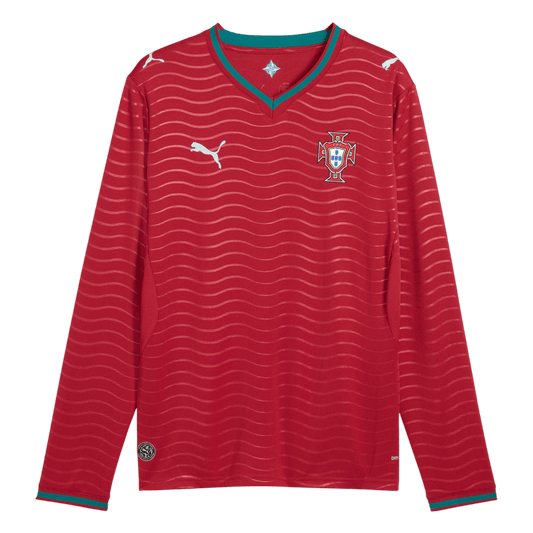 Portugal Home Long Sleeve Soccer Jersey 2026