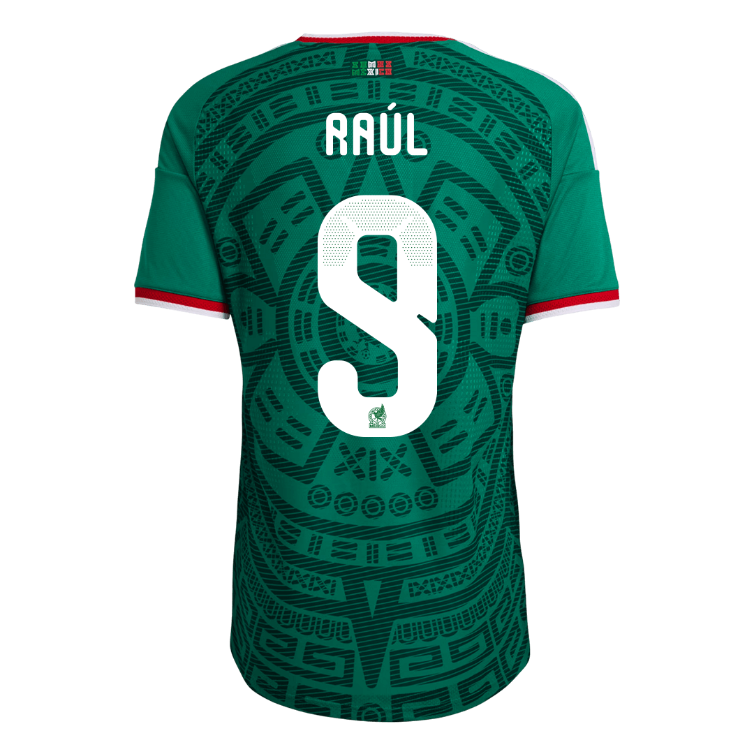 Men's Mexico Raúl #9 Home Jersey 2026 World Cup Version - Slim Fit