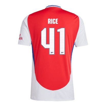 RICE #41 Arsenal Home Soccer Jersey  Red - UCL