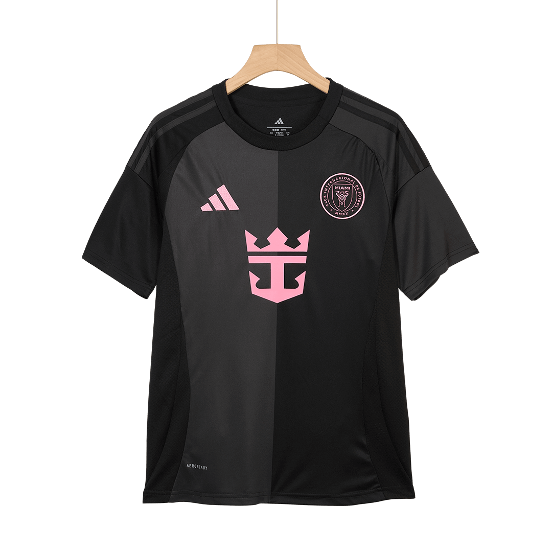 Inter Miami Away Soccer Jersey Kit(Jersey+Shorts) 2025 Black&Gray