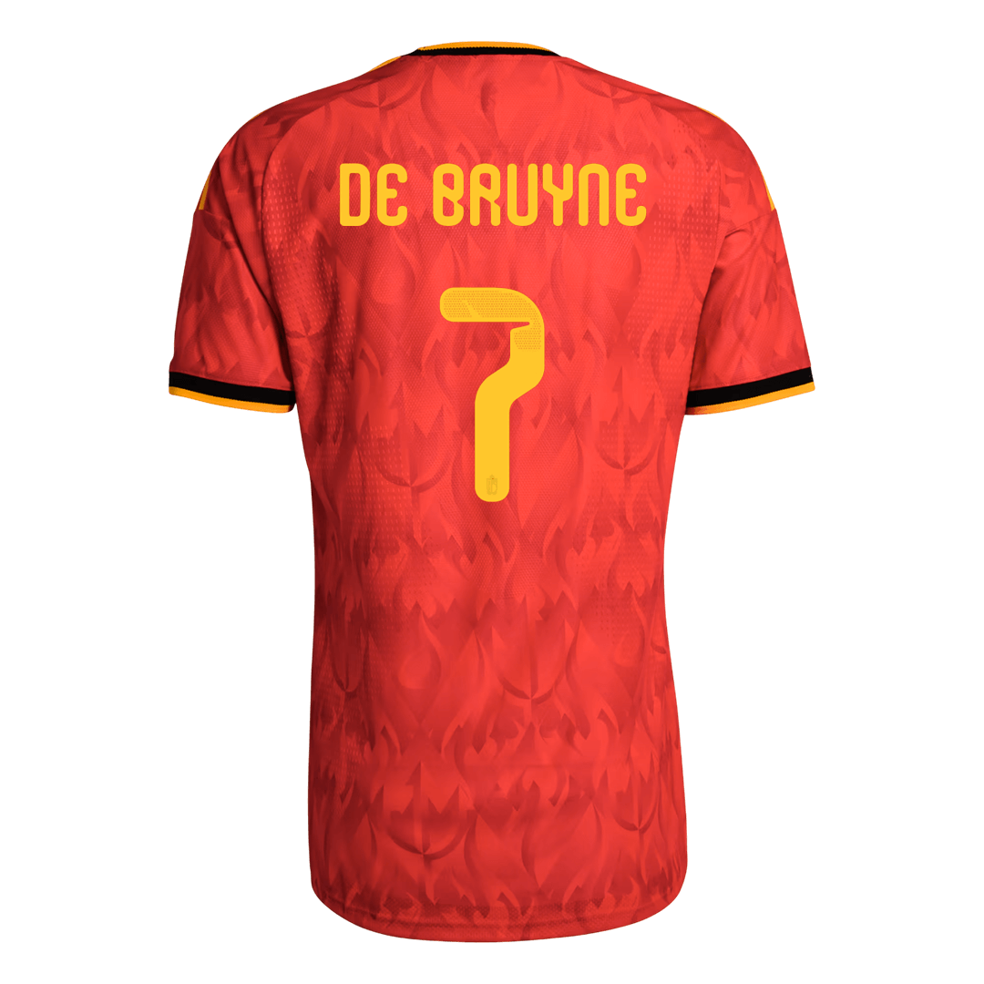 Belgium DE BRUYNE #7 Men's Home Shirt World Cup 2026 - Slim Fit