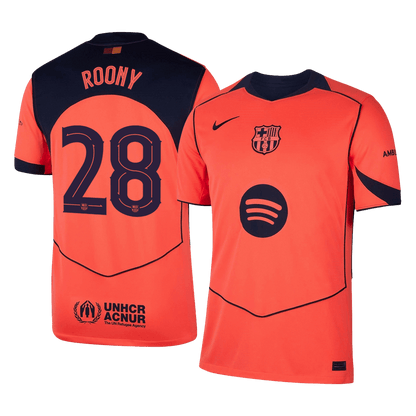 ROONY #28 Barcelona Third Away Soccer Jersey 2025/26