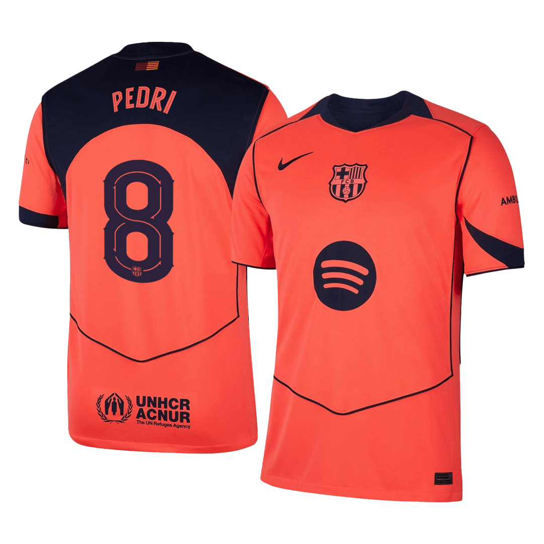 PEDRI #8 Barcelona Third Away Soccer Jersey 2025/26—UCL