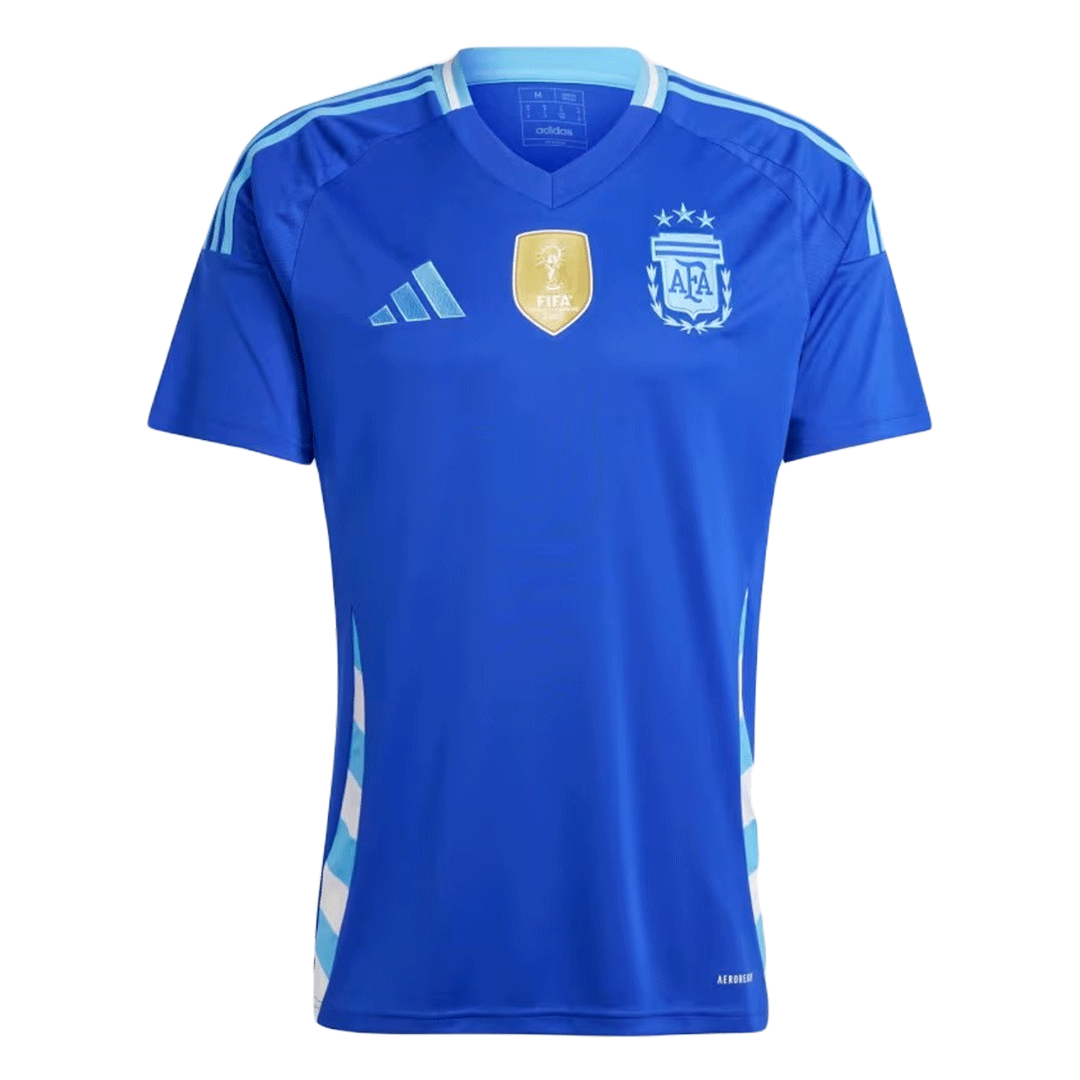 Men's Argentina Away Soccer Jersey Kit  (Jersey+Shorts) 2024