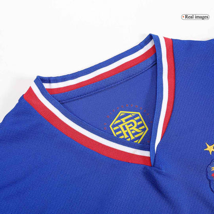 Kid's France Home Soccer Jersey Kit(Jersey+Shorts) Euro 2024