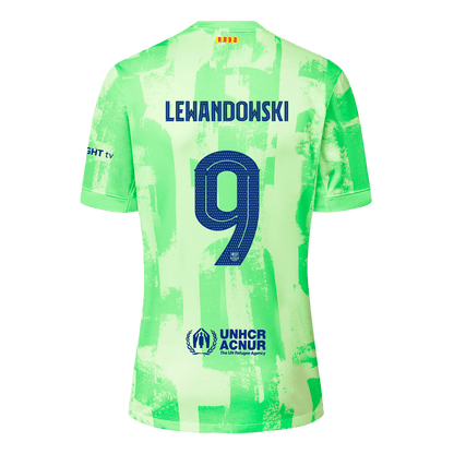 LEWANDOWSKI #9 Barcelona Third Away Soccer Jersey - UCL£¨Spotify Logo Without Text£©