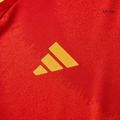 Kid's Spain Home Soccer Jersey Kit(Jersey+Shorts+Socks) Euro 2024
