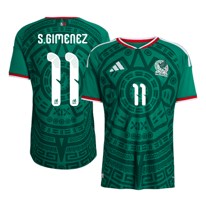 Mexico S.GIMENEZ #11 Men's Home Jersey 2026 World Cup - Slim Fit