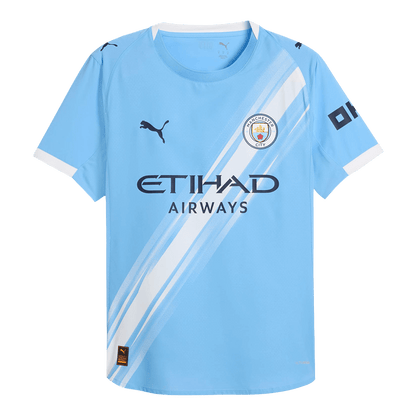 Authentic RODRIGO #16 Manchester City Home Soccer Jersey 2025/26 Blue