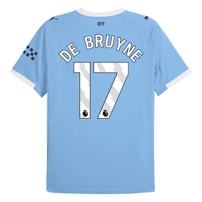 DE BRUYNE #17 Manchester City Home Soccer Jersey 2025/26 Blue