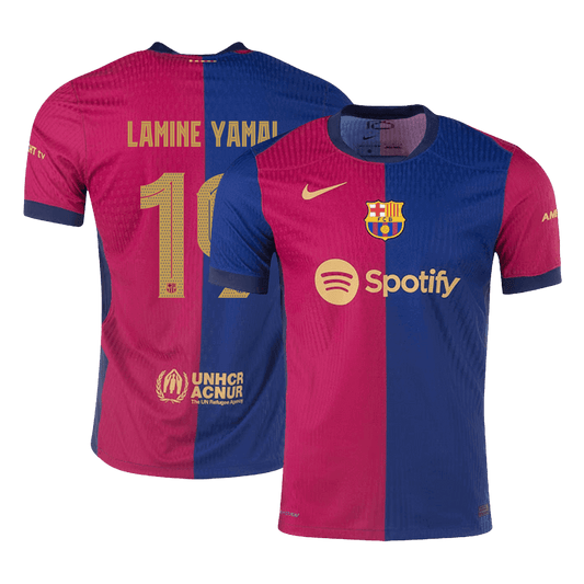 Authentic  LAMINE YAMAL #19 Barcelona Home Football Shirt 2024/25 - UCL