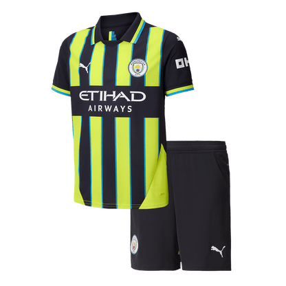 Kid's Manchester City Away Football Shirt Kit(Shirt+Shorts) 2024/25