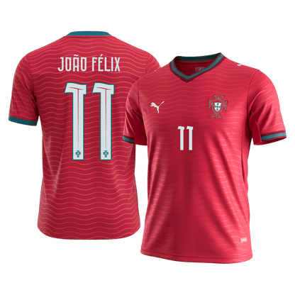 JOÃO FÉLIX #11 Portugal Home Football Shirt World Cup 2026 Red