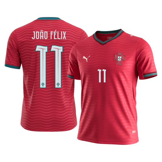 JOÃO FÉLIX #11 Portugal Home Football Shirt World Cup 2026 Red