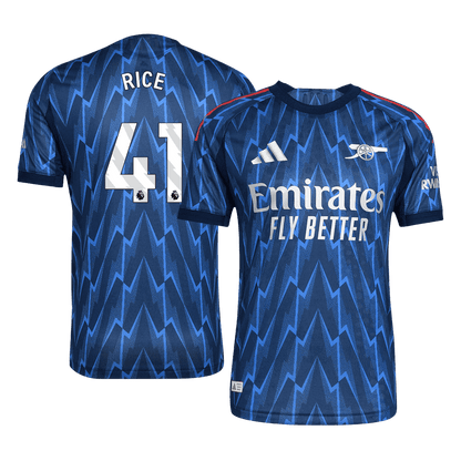 RICE #41 Authentic Arsenal Away Soccer Jersey 2025/26 Blue