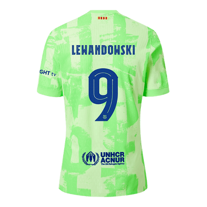 Authentic LEWANDOWSKI #9 Barcelona Third Away Soccer Jersey 2024/25 - UCL