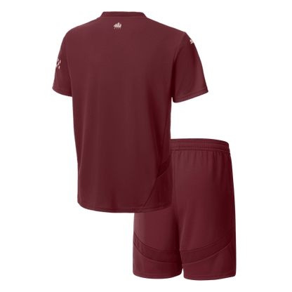 Kid's Manchester City Third Away Football Shirt Kit(Shirt+Shorts) 2024/25