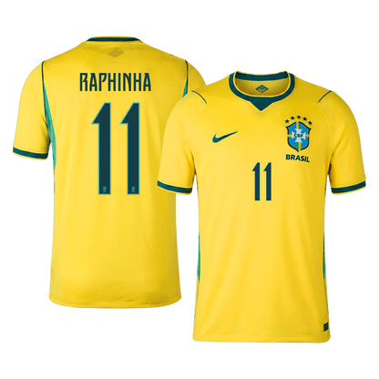 RAPHINHA #11 Brazil Home Football Shirt World Cup 2026 Yellow