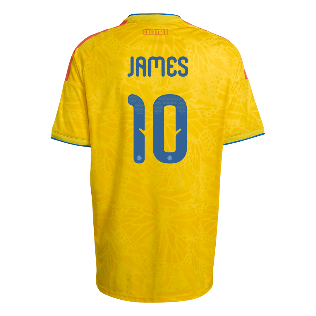 Men's Colombia JAMES #10 World Cup 2026 Home Jersey
