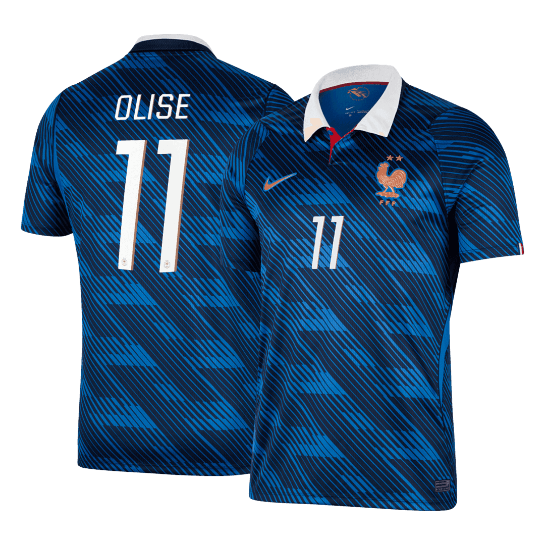 OLISE #11 France Home Football Shirt World Cup 2026 Blue