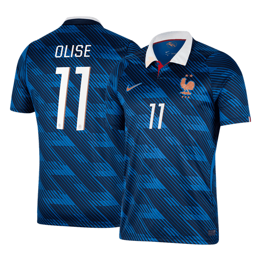 OLISE #11 France Home Football Shirt World Cup 2026 Blue