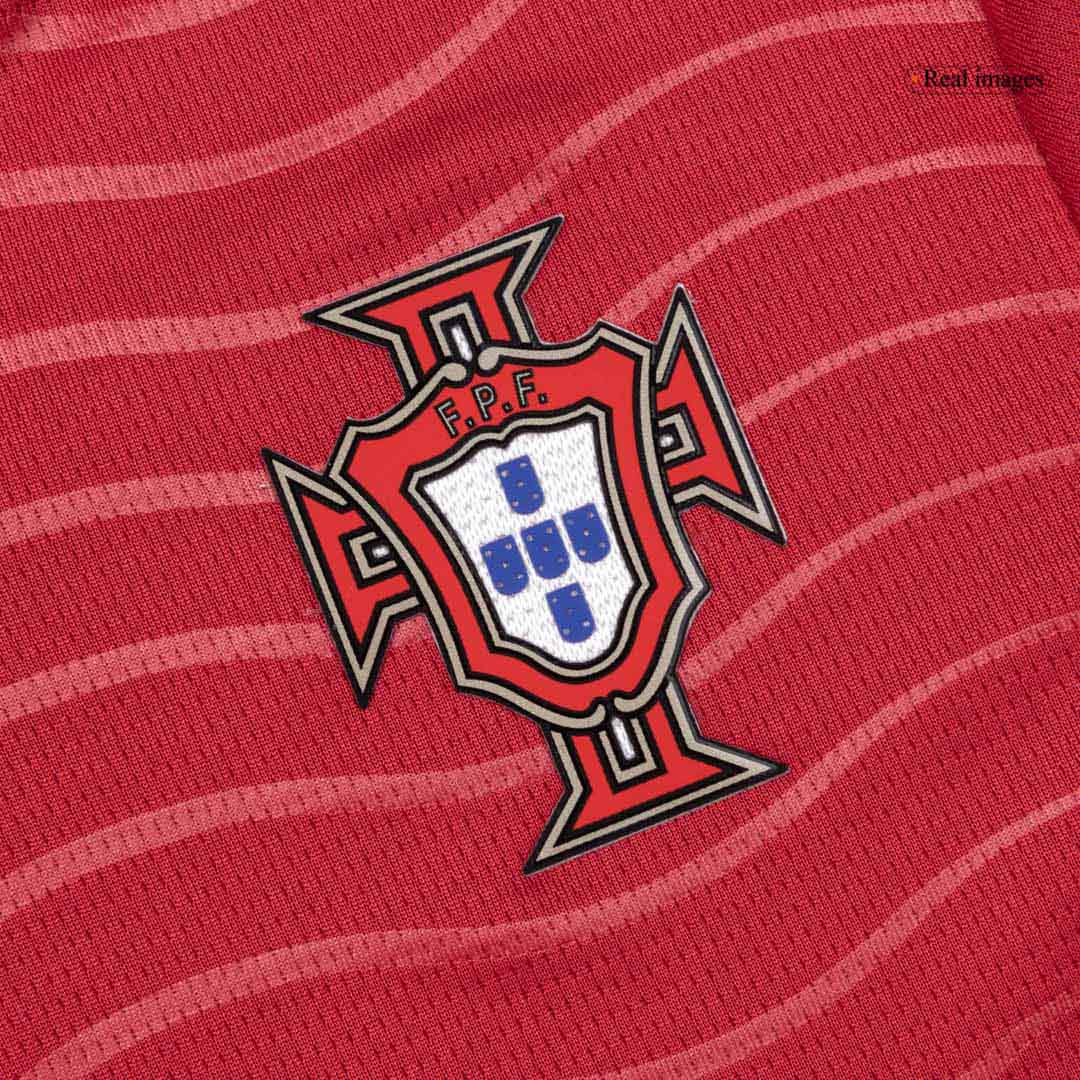 RONALDO #7 Kid's Portugal Home Soccer Jersey Kit(Jersey+Shorts) World Cup 2026 Red