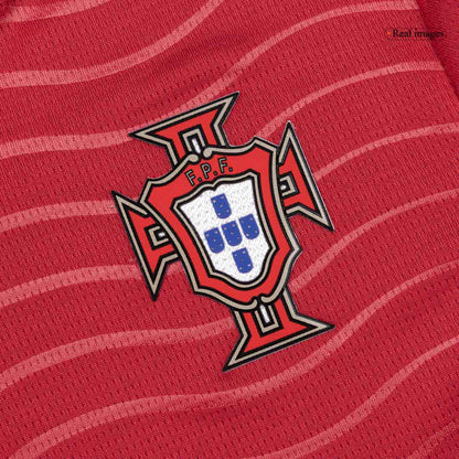 RONALDO #7 Kid's Portugal Home Soccer Jersey Kit(Jersey+Shorts) World Cup 2026 Red