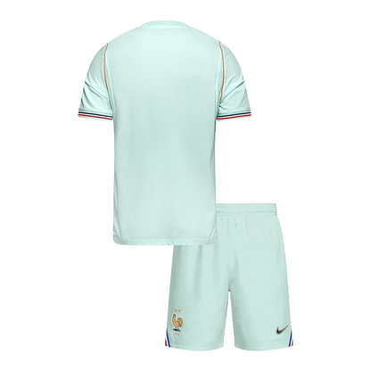 Kids' France Away football kit (shirt + shorts) World Cup 2026 Mint Green