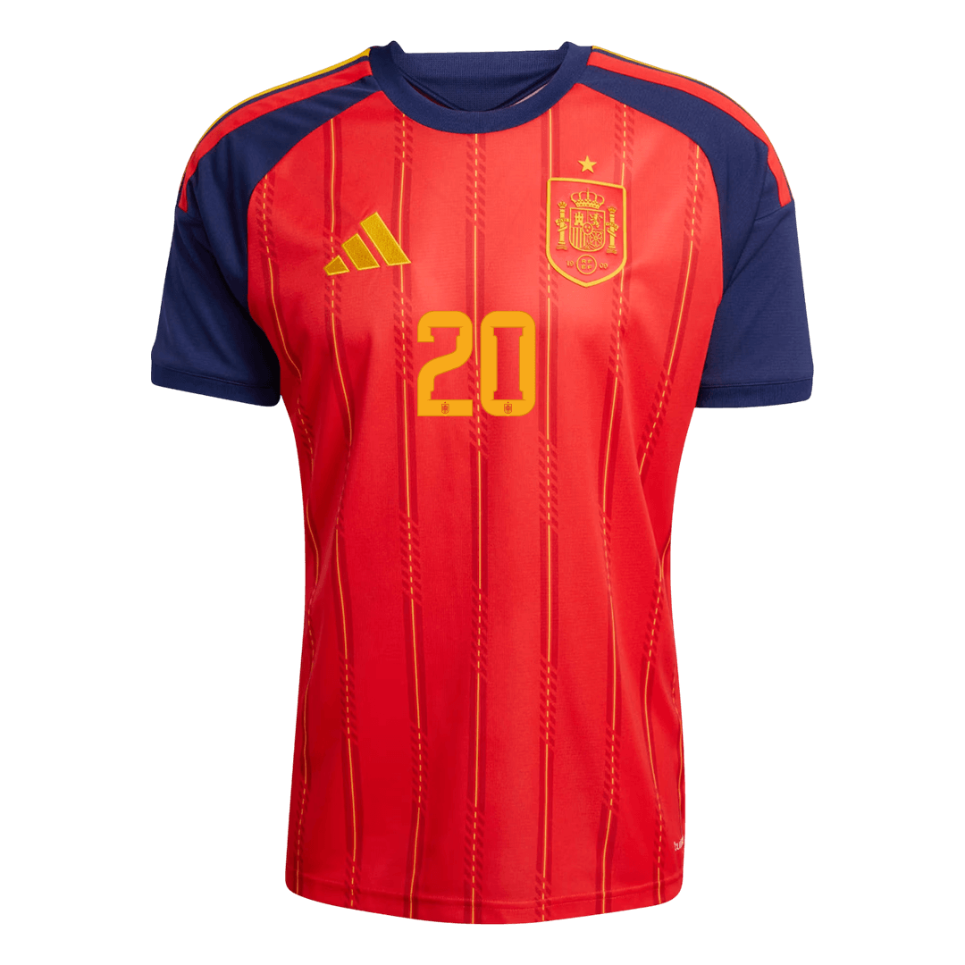 PEDRI #20 Spain Home Football Shirt World Cup 2026 Red
