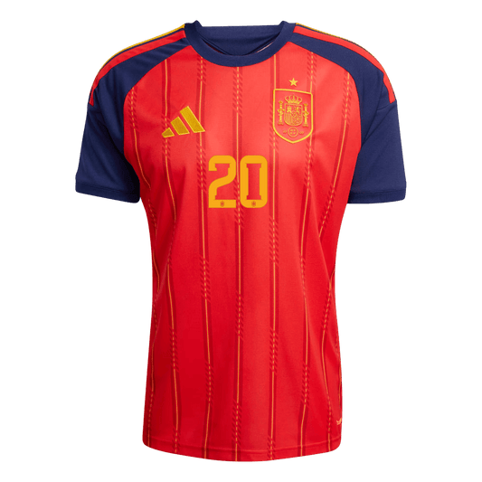 PEDRI #20 Spain Home Football Shirt World Cup 2026 Red