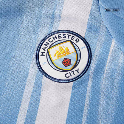 RODRIGO #16 Manchester City Home Soccer Jersey 2025/26 Blue
