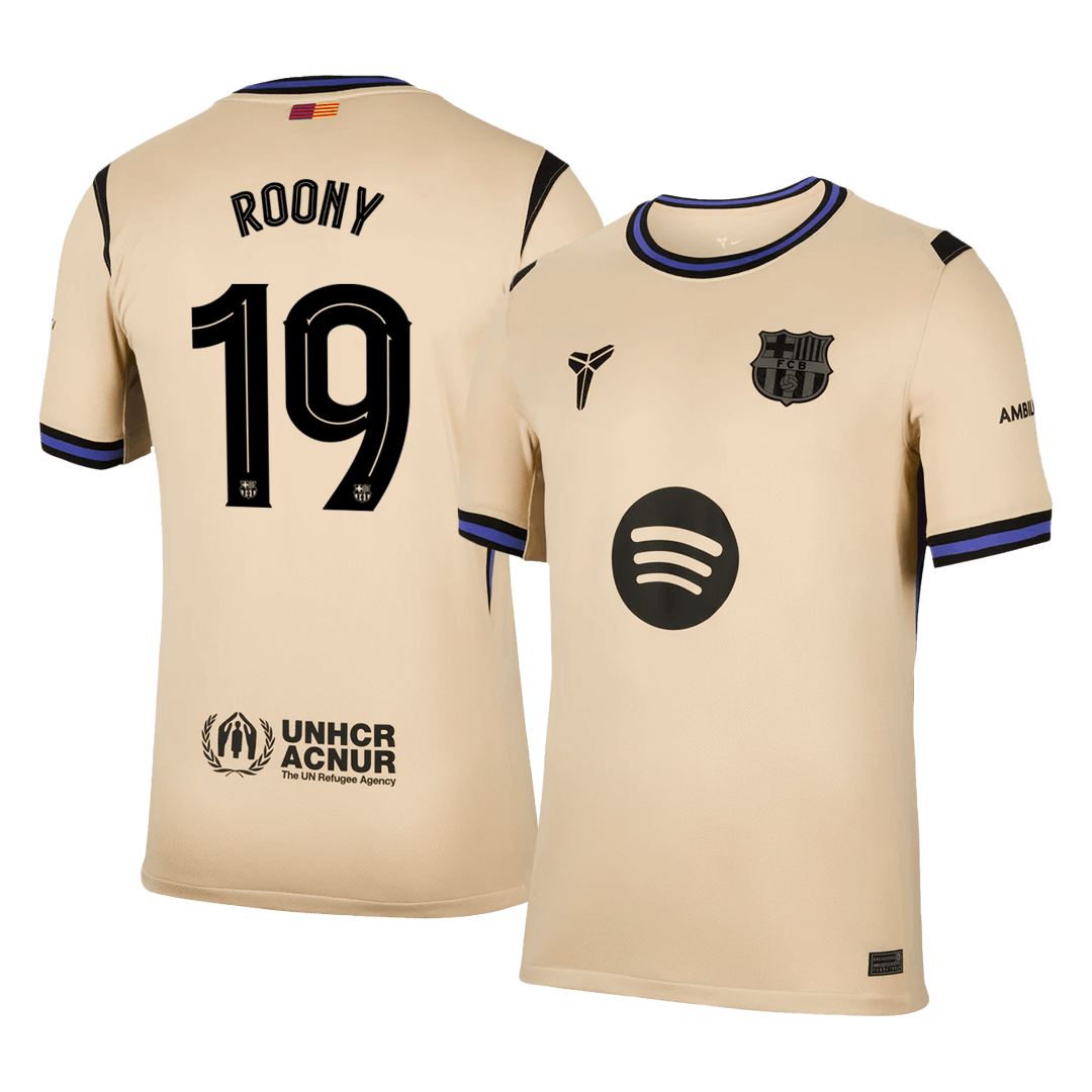 ROONY #19 Barcelona Away Soccer Jersey 2025/26—UCL