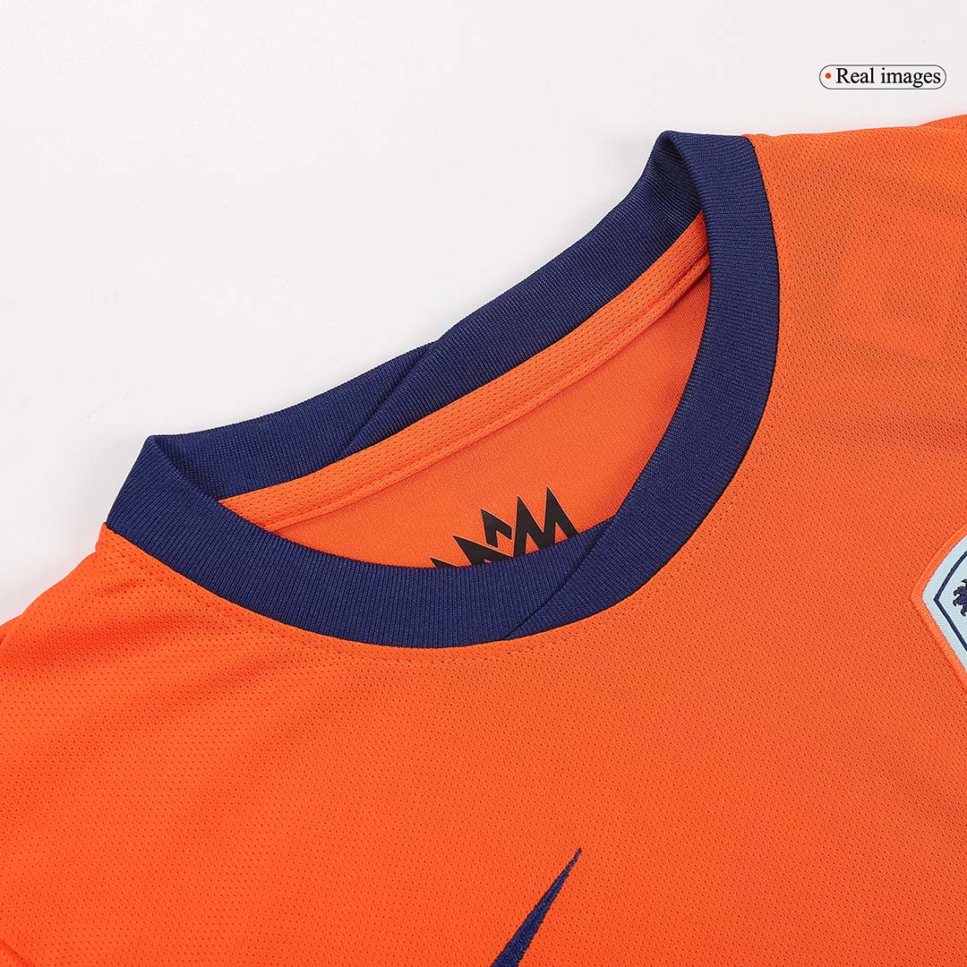 Kid's Netherlands Home Soccer Jersey Kit(Jersey+Shorts+Socks) Euro 2024