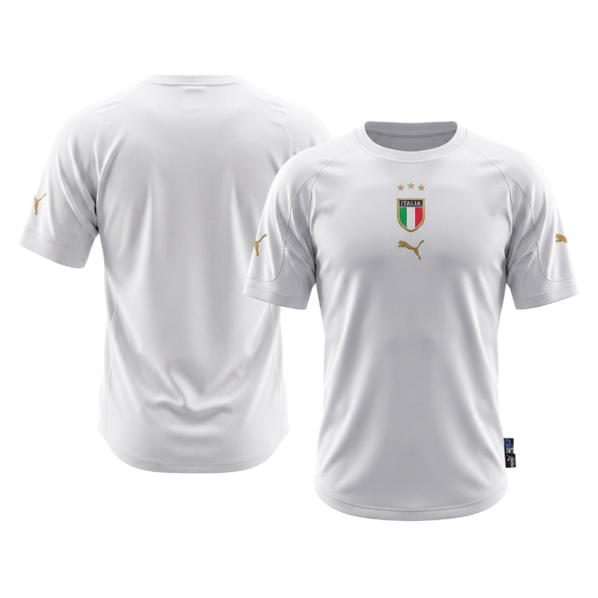 Retro 2004 Italy Away Soccer Jersey