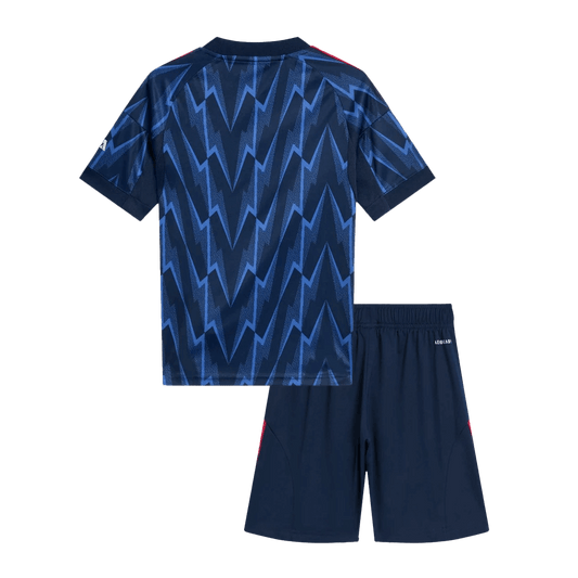 Kid's Arsenal Away Soccer Jersey Kit(Jersey+Shorts) 2025/26 Blue