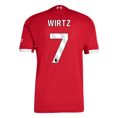Authentic WIRTZ #7 Liverpool Home Soccer Jersey 2025/26 Red