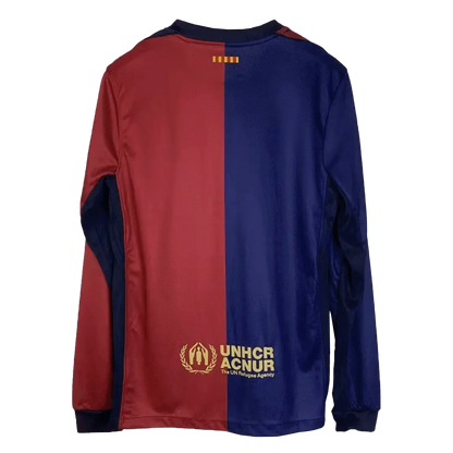 Barcelona Home Long Sleeve Football Shirt 2024/25