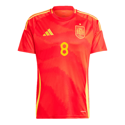 FABIÁN #8 Spain Home Soccer Jersey Euro 2024